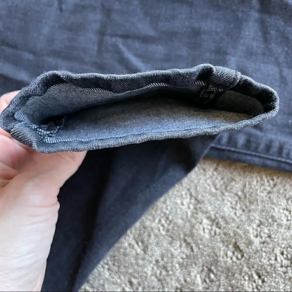 Wonder Nation Dark-Gray Girls Jeans Size 8 Zip and Button 4 Pockets - Picture 4 of 16